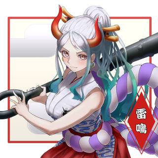 One Piece Yamato 4k wallpaper