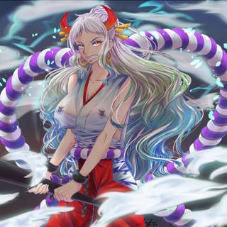 One Piece Yamato 4k wallpaper