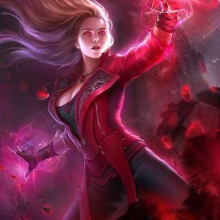 Scarlett witch phone wallpaper