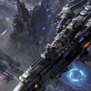 Spaceship phone wallpaper