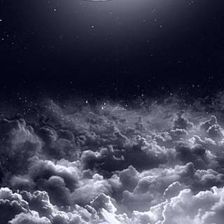 Half moon iPhone wallpaper