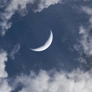 Half moon iPhone wallpaper