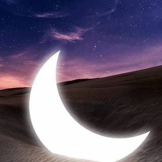 Half moon iPhone wallpaper
