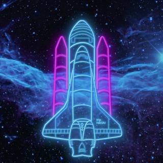 Spaceship phone wallpaper