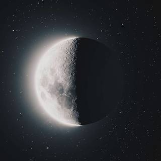 Half moon iPhone wallpaper