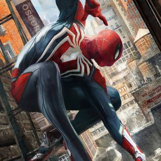 Funny Spider-Man 4k phone wallpaper