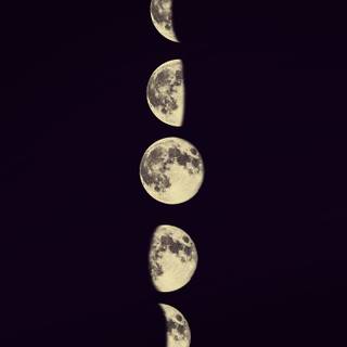 Half moon iPhone wallpaper