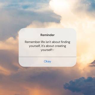 iPhone reminder wallpaper