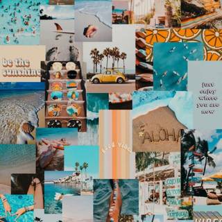 Aesthetic phone collage wallpaper