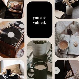 Aesthetic phone collage wallpaper