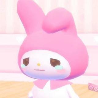 My Melody sad wallpaper