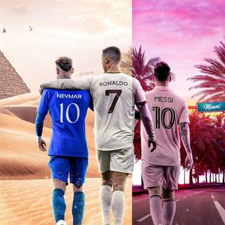 Neymar and Cristiano wallpaper