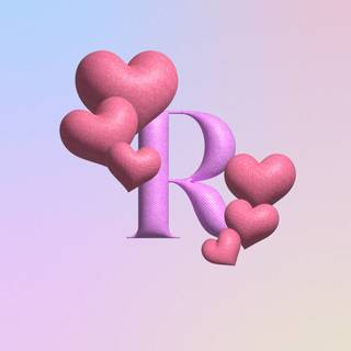 Pink R wallpaper
