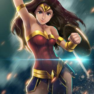 Wonder Woman anime wallpaper