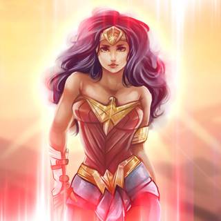 Wonder Woman anime wallpaper