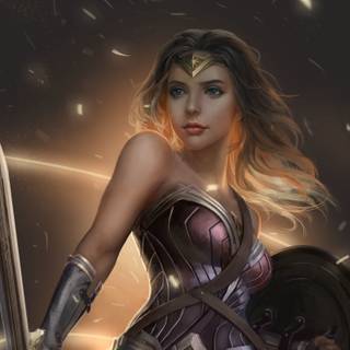 Wonder Woman anime wallpaper