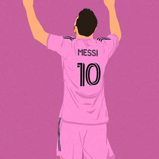 Messi Inter Miami iPhone wallpaper