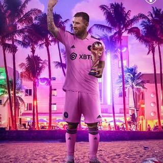 Messi Inter Miami iPhone wallpaper