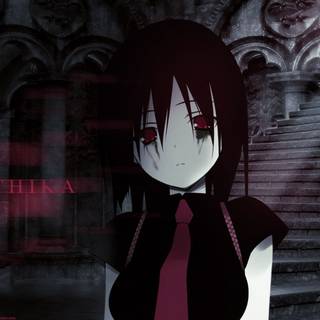 Red gothic anime wallpaper