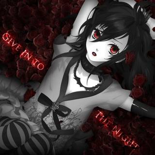 Red gothic anime wallpaper