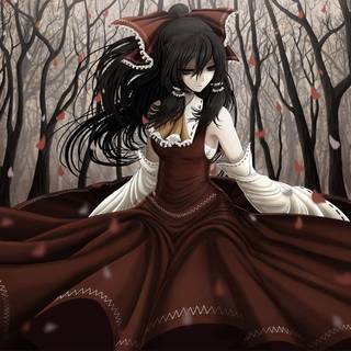 Red gothic anime wallpaper