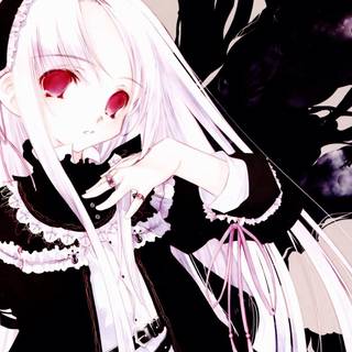 Red gothic anime wallpaper