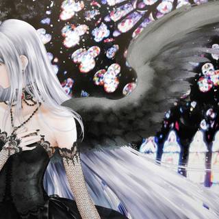 Red gothic anime wallpaper