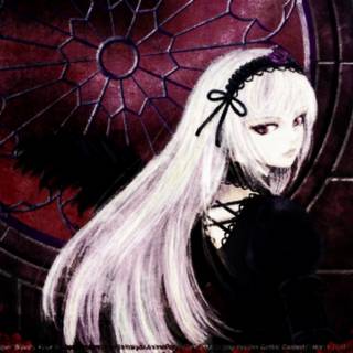 Red gothic anime wallpaper