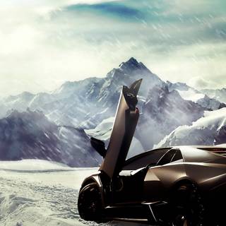Supercar winter wallpaper