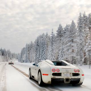 Supercar winter wallpaper