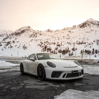 Supercar winter wallpaper