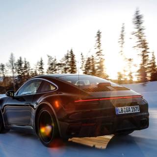 Supercar winter wallpaper