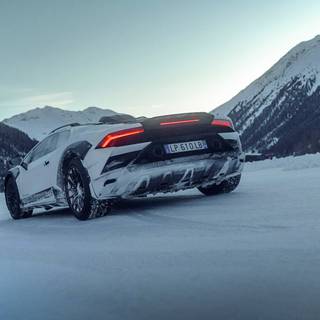 Supercar winter wallpaper