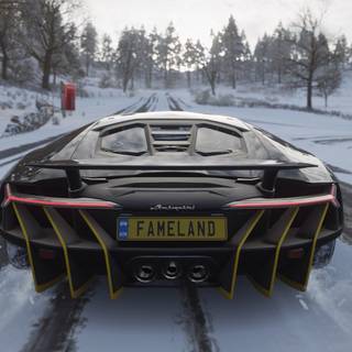 Supercar winter wallpaper