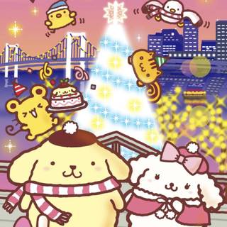 Christmas Pompompurin wallpaper