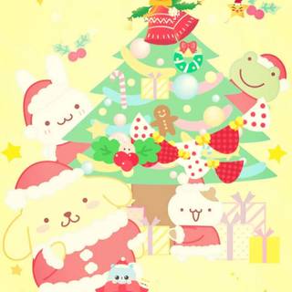 Christmas Pompompurin wallpaper