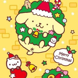 Christmas Pompompurin wallpaper