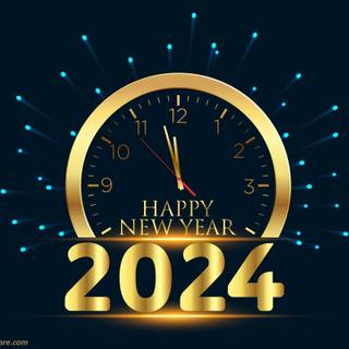 Desktop New Year 2024 wallpaper