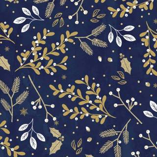 Blue and gold Christmas wallpaper