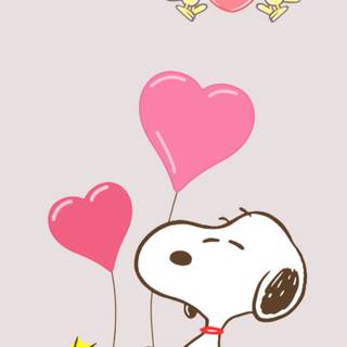 Snoopy Valentines Day wallpaper