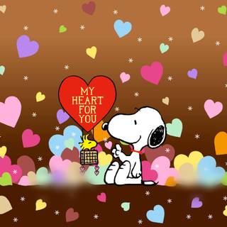 Snoopy Valentines Day wallpaper
