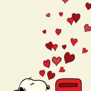 Snoopy Valentines Day wallpaper