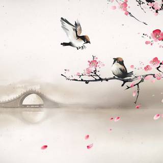 Chinese flower wallpaper