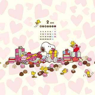 Snoopy Valentines Day wallpaper