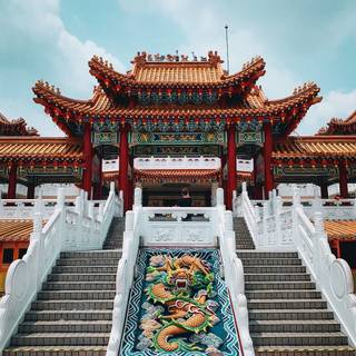 Chinese castle wallpaper