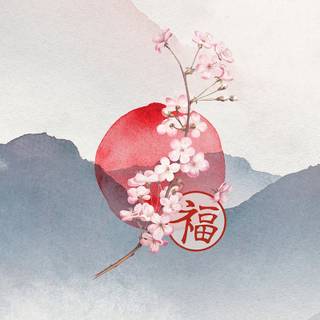 Chinese flower wallpaper