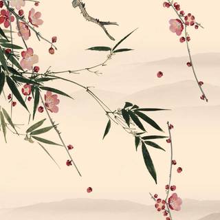 Chinese flower wallpaper