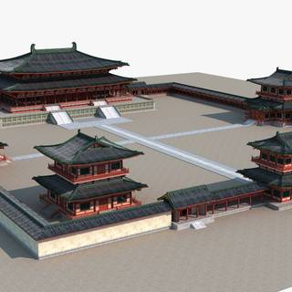 Chinese castle wallpaper