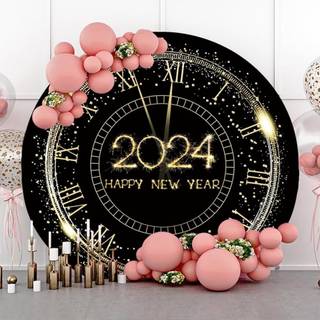 Pink New Year 2024 wallpaper