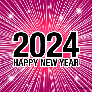 Pink New Year 2024 wallpaper